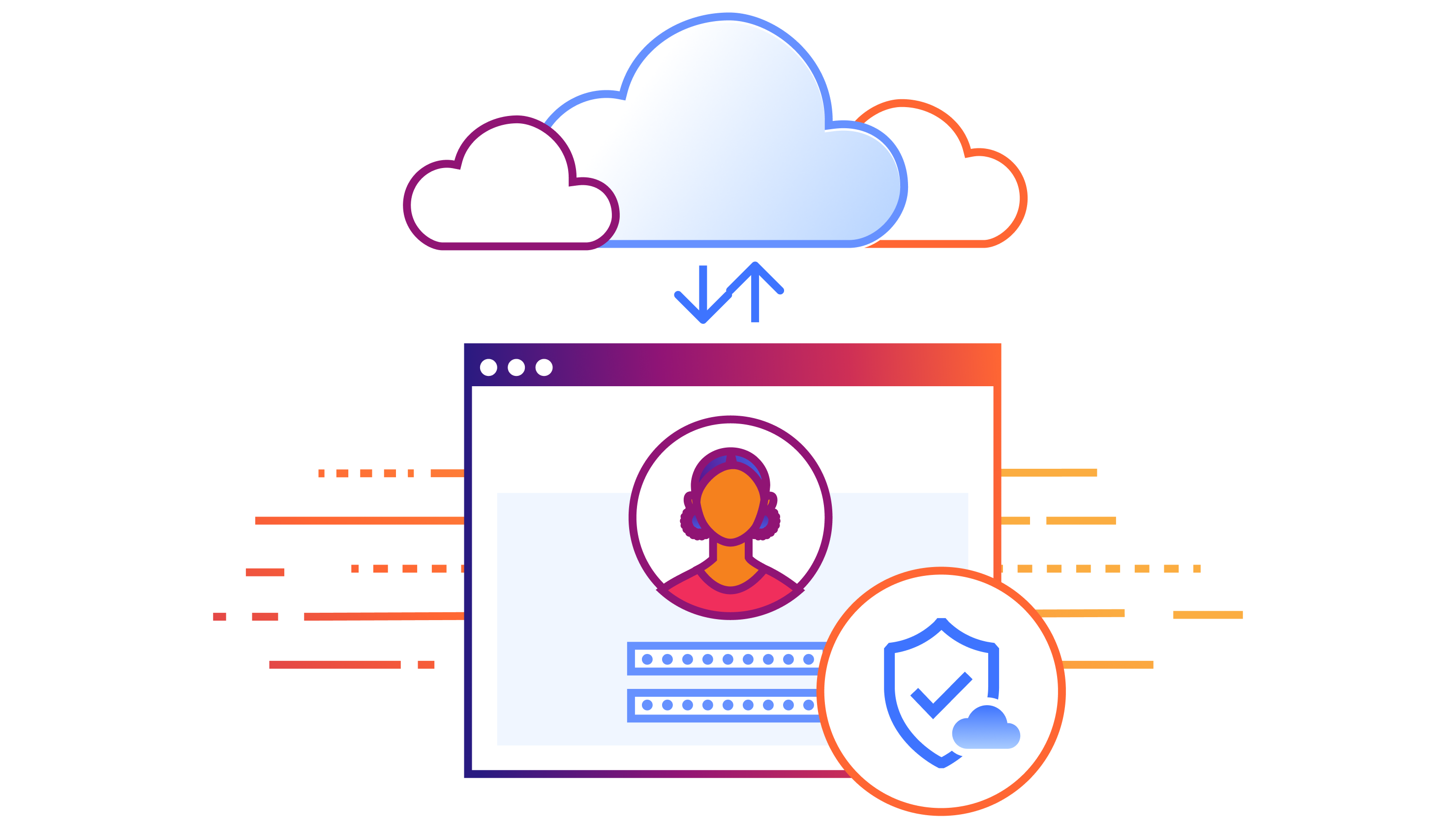 Secure SaaS access - Hero Illustration